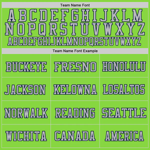 Custom Neon Green Navy-Gray Mesh Authentic Football Jersey - Image 4