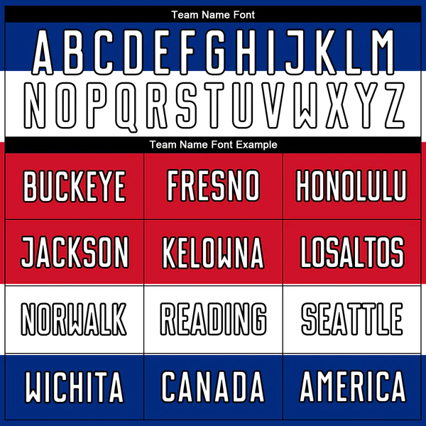 Custom Red White Royal-Black Sublimation Costa Rican Flag Soccer Uniform Jersey - Image 4