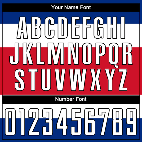 Custom Red White Royal-Black Sublimation Costa Rican Flag Soccer Uniform Jersey - Image 3