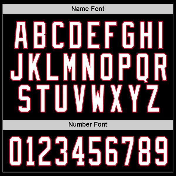 Custom Black White-Red Hockey Jersey - Image 4