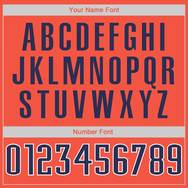 Custom Orange Navy-White Authentic Throwback Basketball Jersey - Image 4