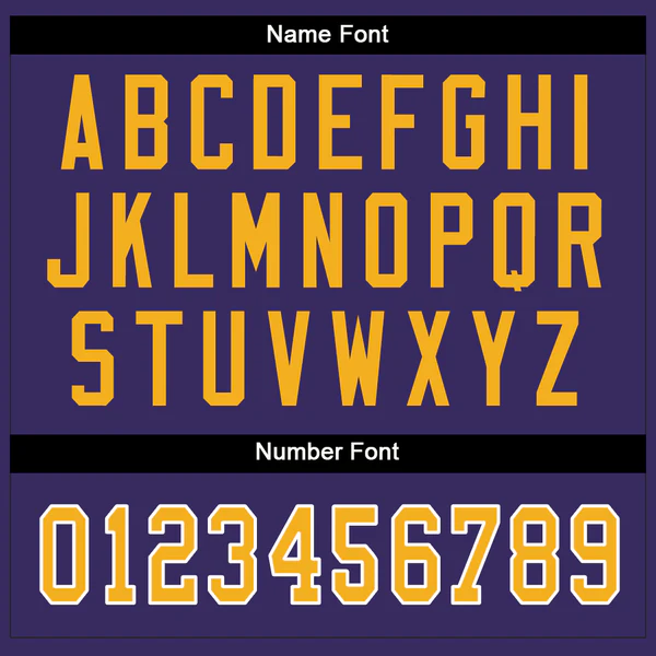 Custom Purple Gold-White Mesh Split Fashion Football Jersey - Image 3