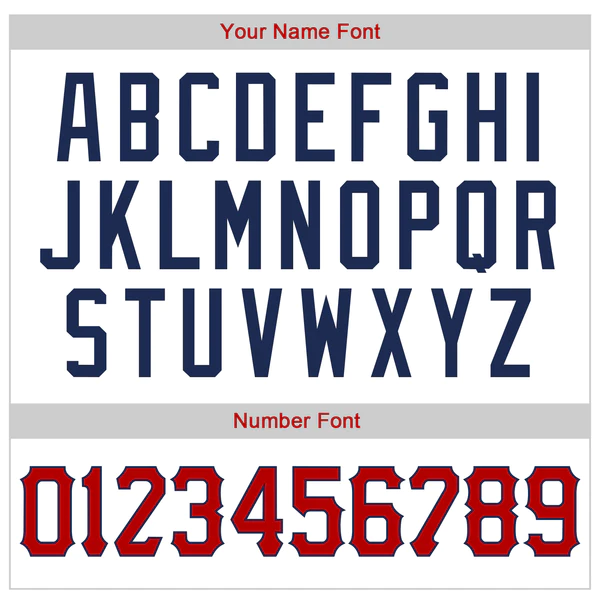 Custom White Navy Pinstripe Red-Navy Authentic Baseball Jersey - Image 4